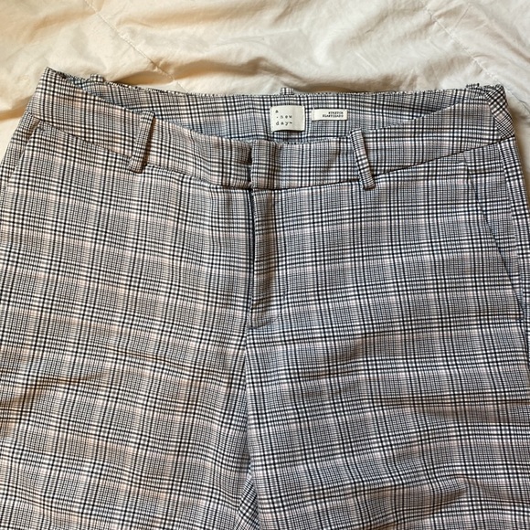 Plaid Slim Leg Stretch Ankle Dress Pants - Picture 2 of 6